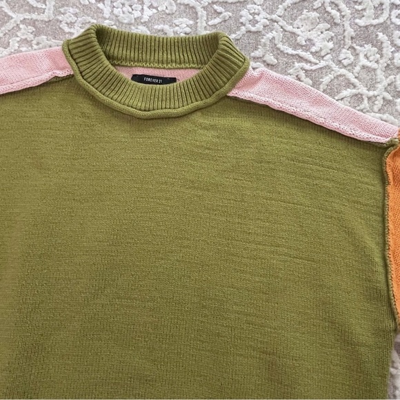 Forever 21 Chunky Colorblock Sweater - Picture 6 of 13